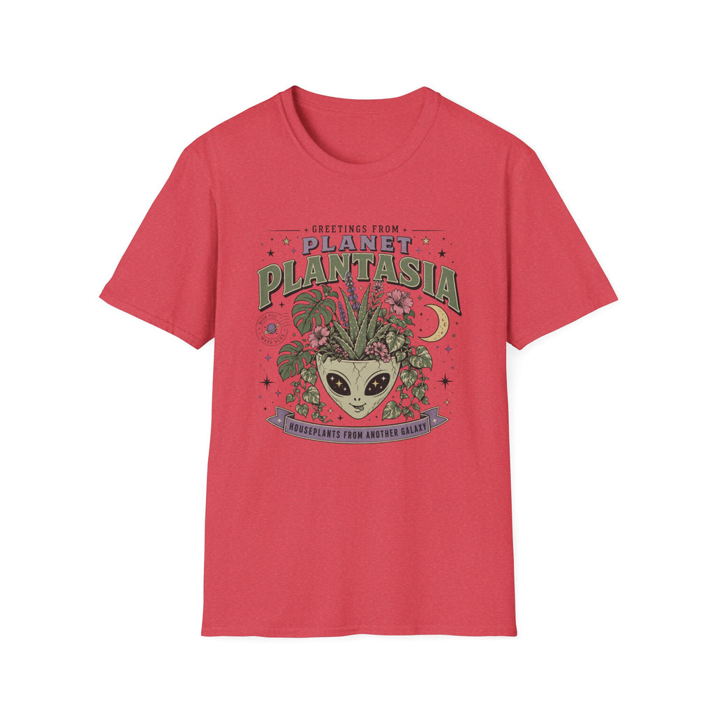 Planet Plantasia T-Shirt "Greetings from Planet Plantasia" Botanical Alien Graphic Tee
