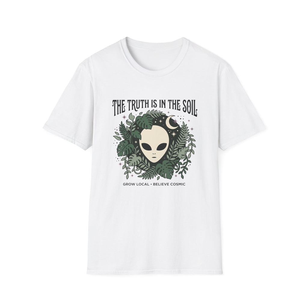 Alien Plant Lover T‑Shirt — "The Truth Is In The Soil" Graphic Tee