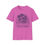 Botanical Plant T-Shirt — 'Living Among Living Things' Graphic Tee