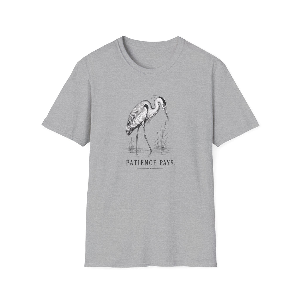 Patience Pays Heron T-Shirt