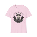 Bear & UFO T‑Shirt Celestial Forest Abduction Graphic Tee