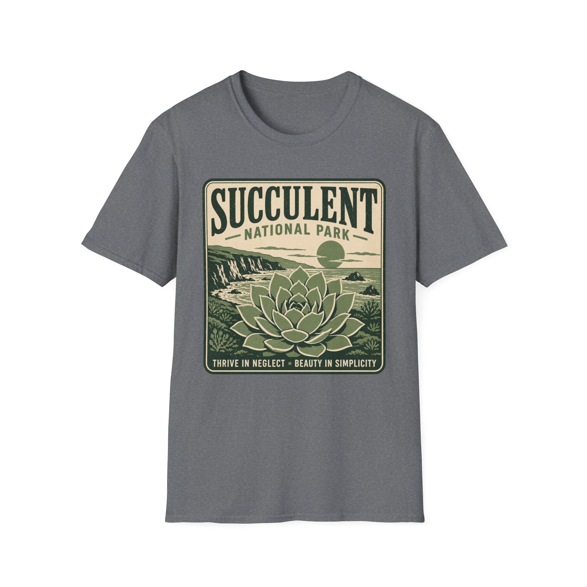 Succulent National Park T-Shirt — Vintage Botanical Plant Tee