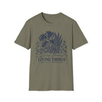 Botanical Plant T-Shirt — 'Living Among Living Things' Graphic Tee