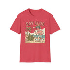 Say Aloe Plant T-Shirt Funny Sunburn Aloe Vera Beach