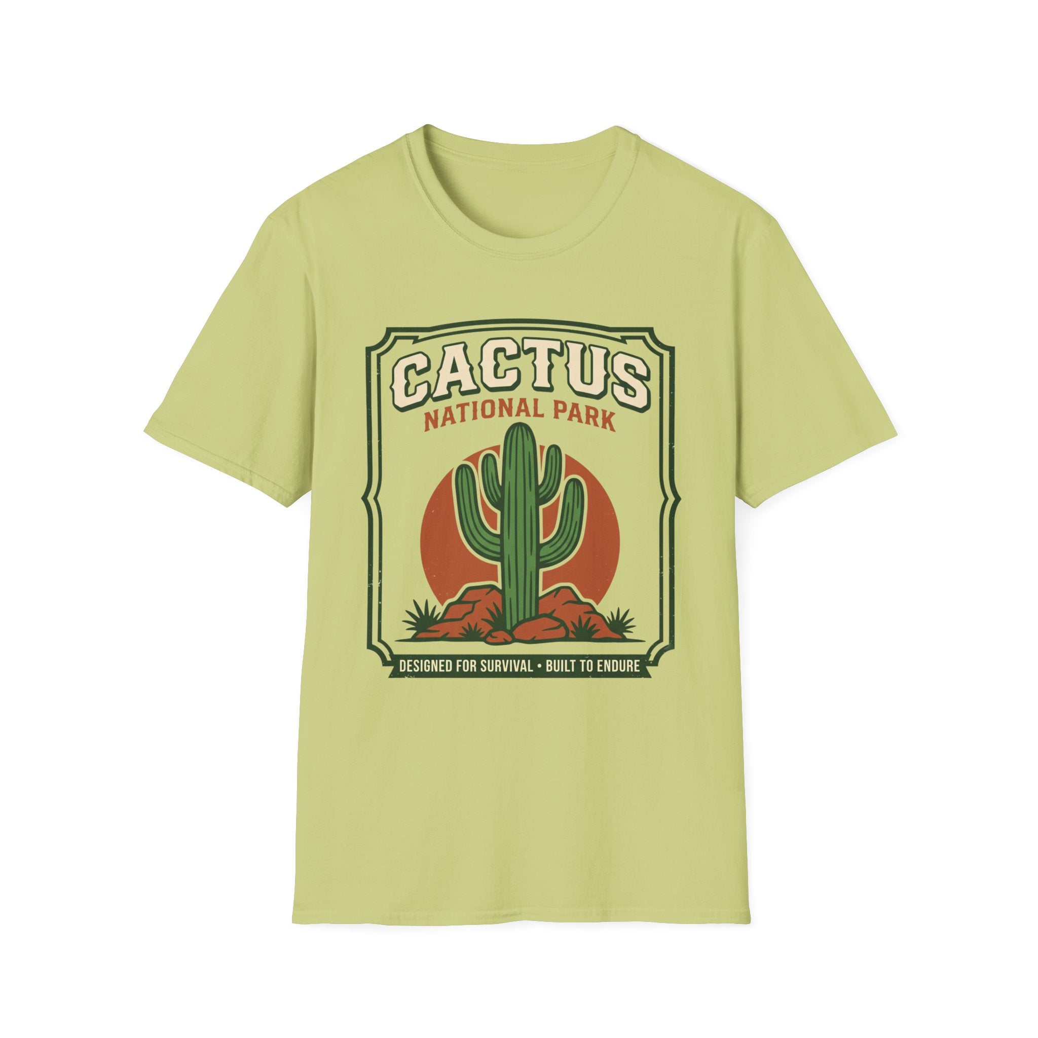 Cactus National Park T-Shirt — Retro Desert Cactus Graphic Tee