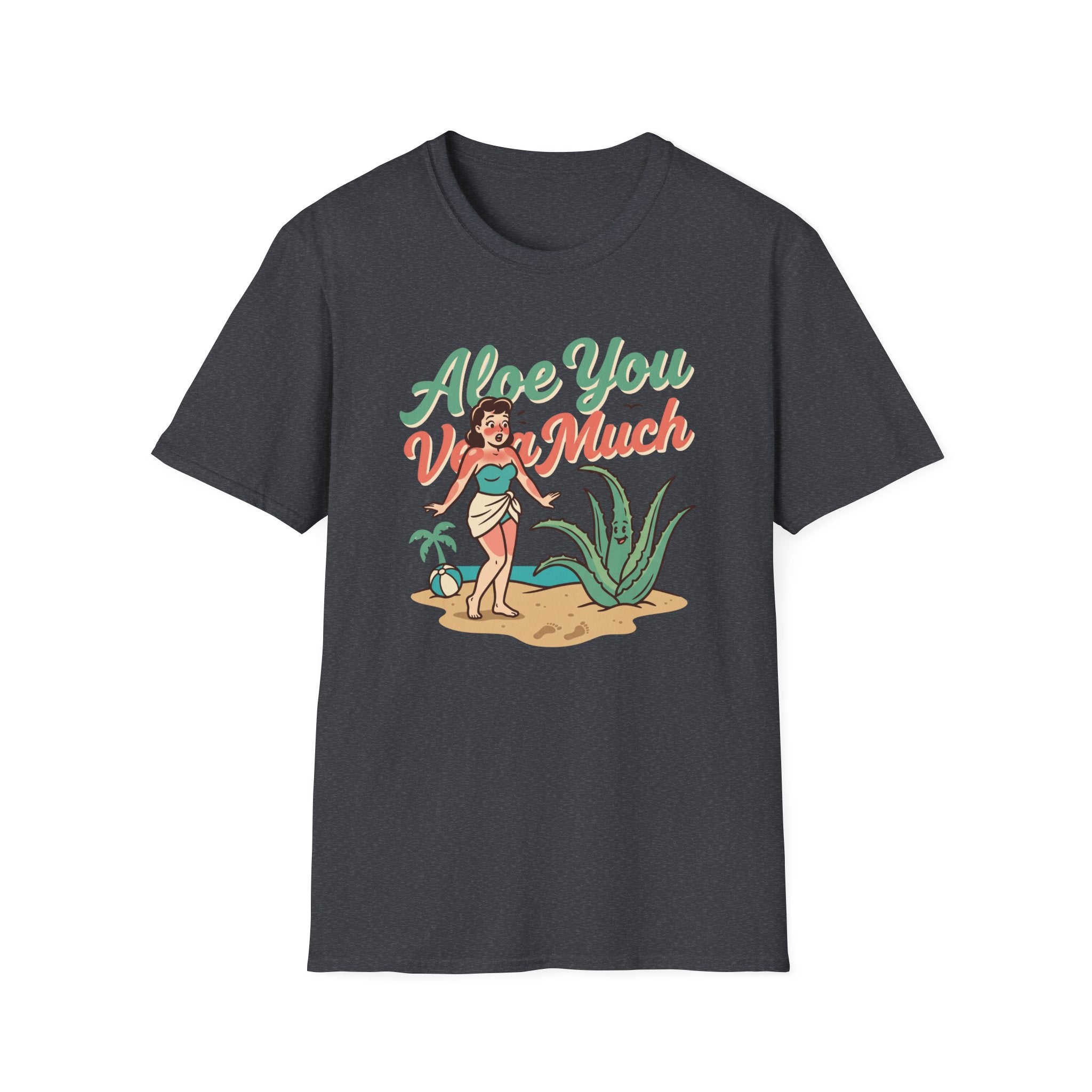 Aloe You Very Much T-Shirt Retro Pinup Aloe Vera Beach Tee