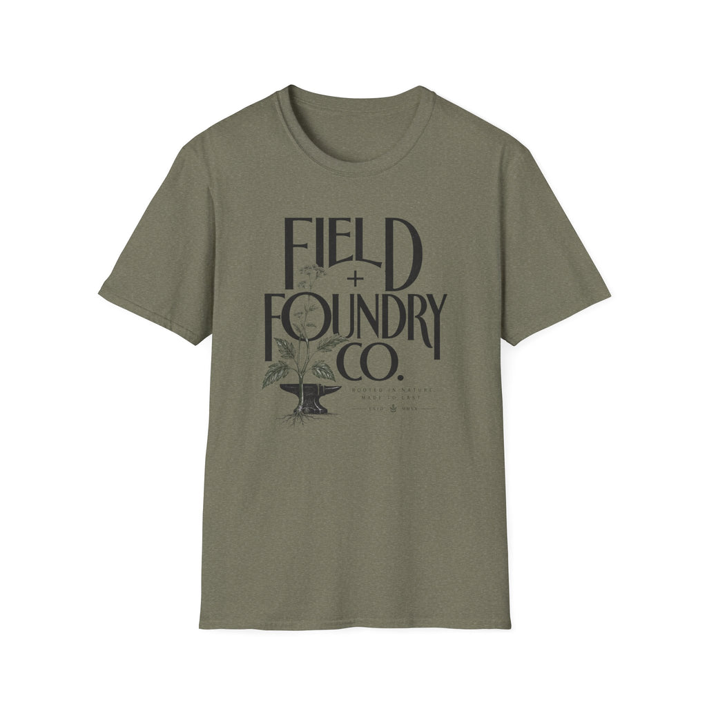 Field + Foundry Co. Logo T-Shirt — Vintage Botanical Graphic Tee