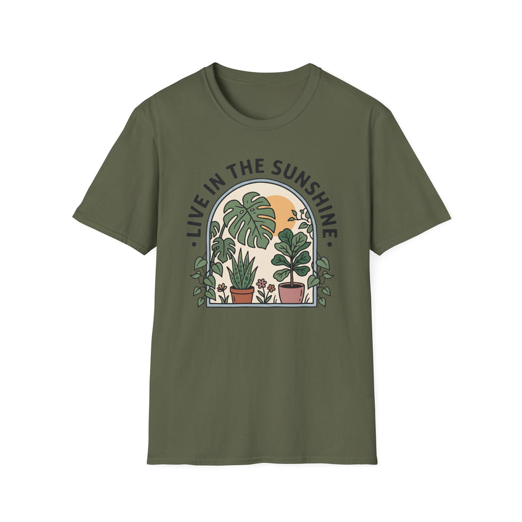 Live in the Sunshine Plant Lover T-Shirt