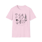 Botanical Sketch Wildflower Floral Illustration T-Shirt