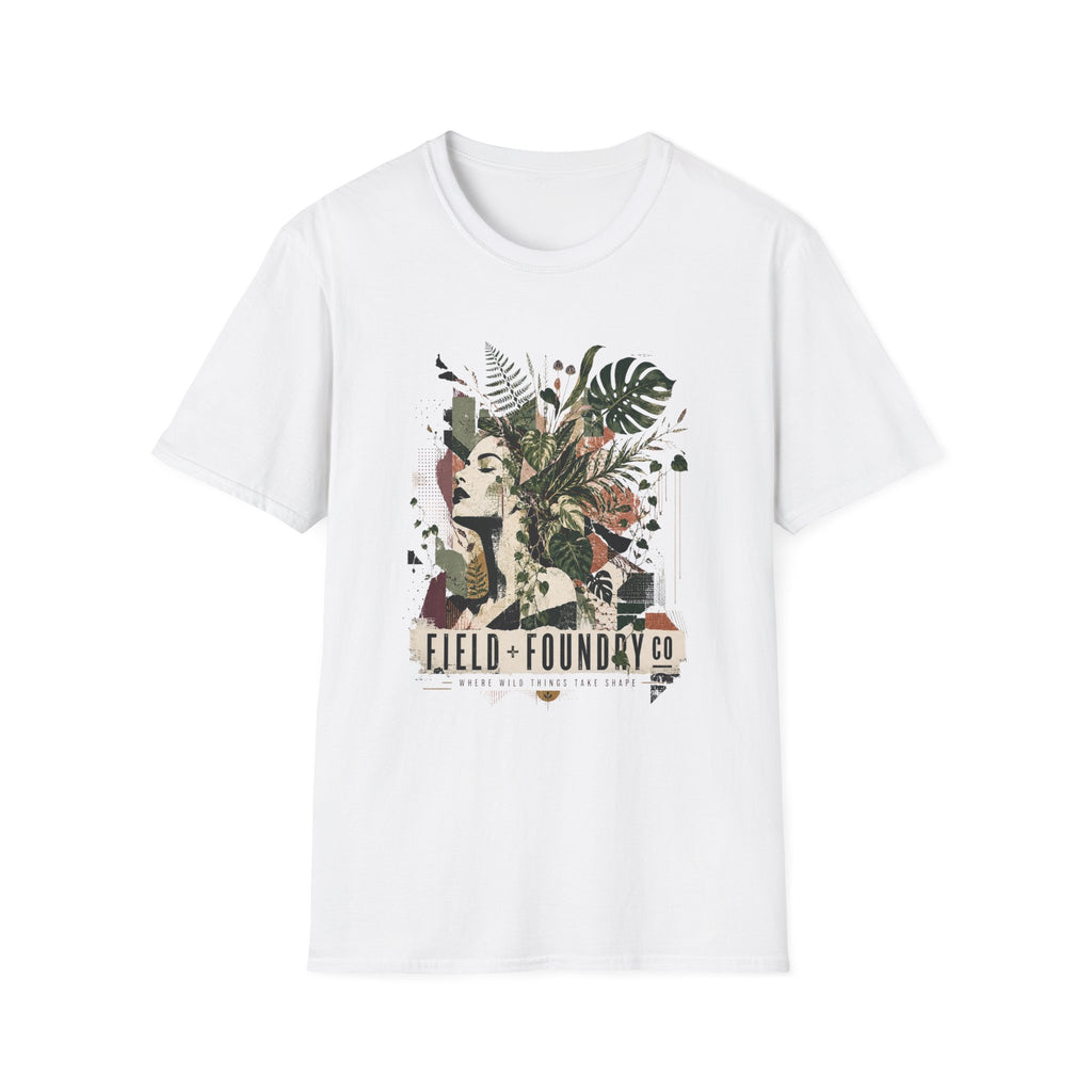 Botanical Femme T-Shirt — 'Field + Foundary Co.' Floral Portrait Tee