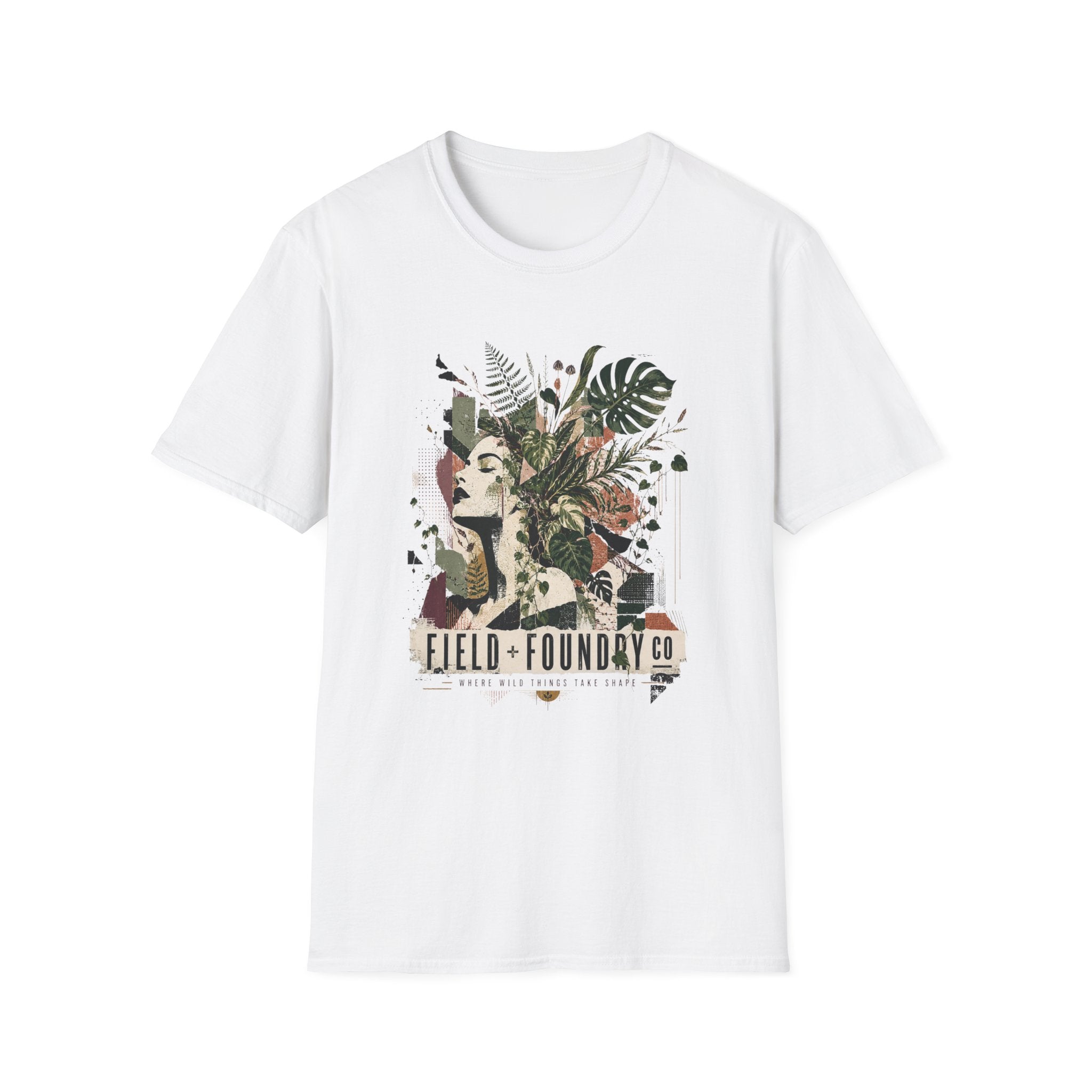 Botanical Femme T-Shirt — 'Field + Foundary Co.' Floral Portrait Tee
