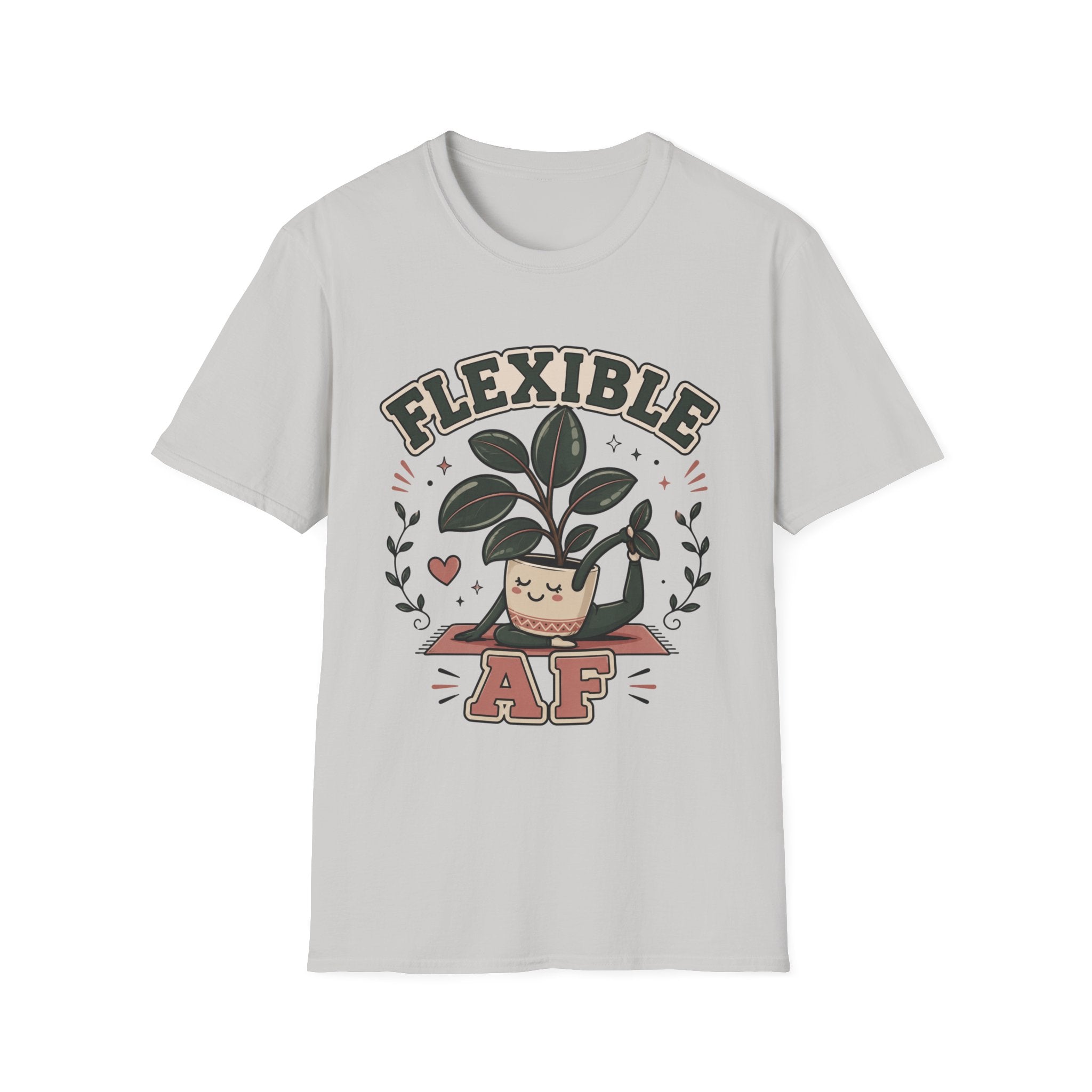 Flexible AF Rubber Plant Graphic T-Shirt