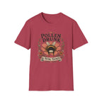 T-Shirt 'Pollen Drunk' Floral Bee Tee (Gardener Plant Mom Gift)