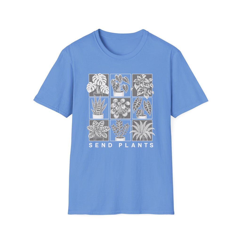 Send Plants T-Shirt Botanical Grid Plant Lover Tee