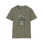 Cosmic Plant Parent T-Shirt Whimsical Alien & Botanical Graphic