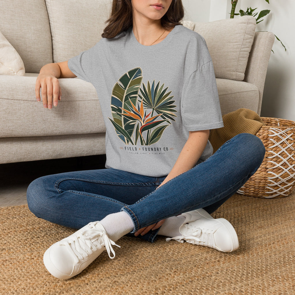T-Shirt Tropical Palm Leaf Botanical Graphic Tee