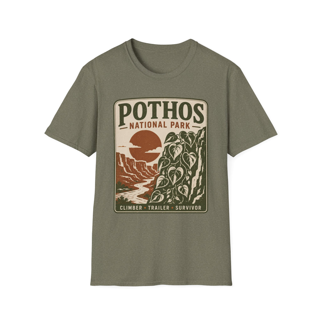 Pothos National Park T-Shirt — Vintage Plant Lover Tee