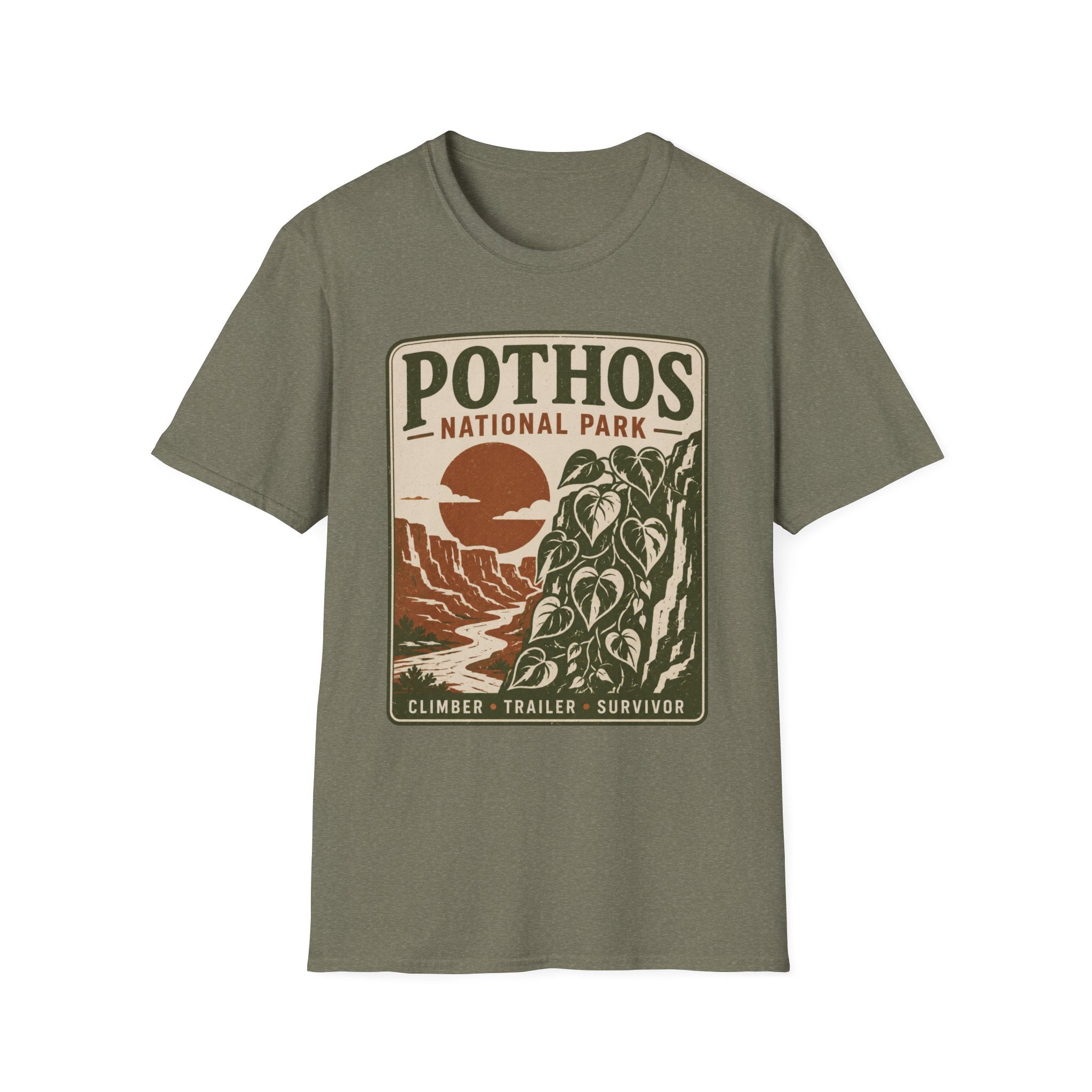 Pothos National Park T-Shirt — Vintage Plant Lover Tee
