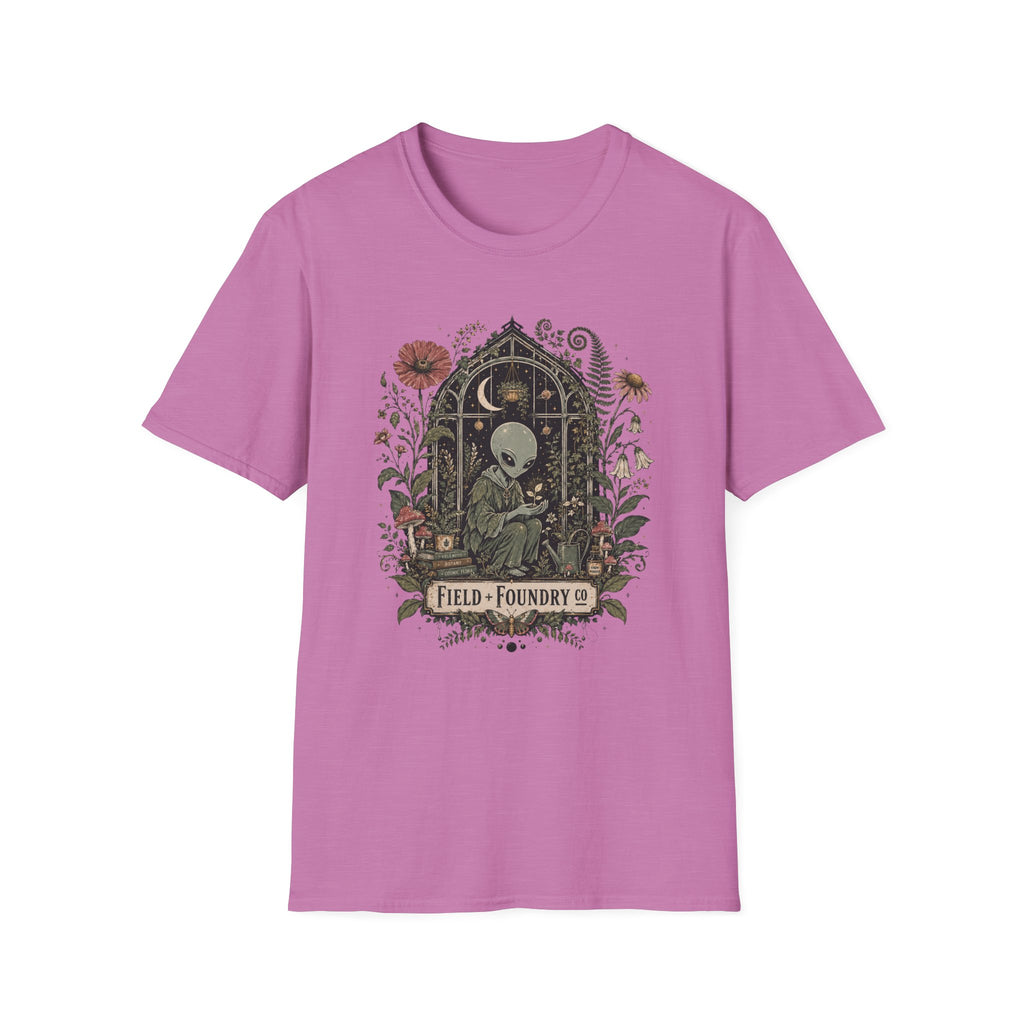 Alien Garden "Find Your Journey" Floral Sci‑Fi T-Shirt