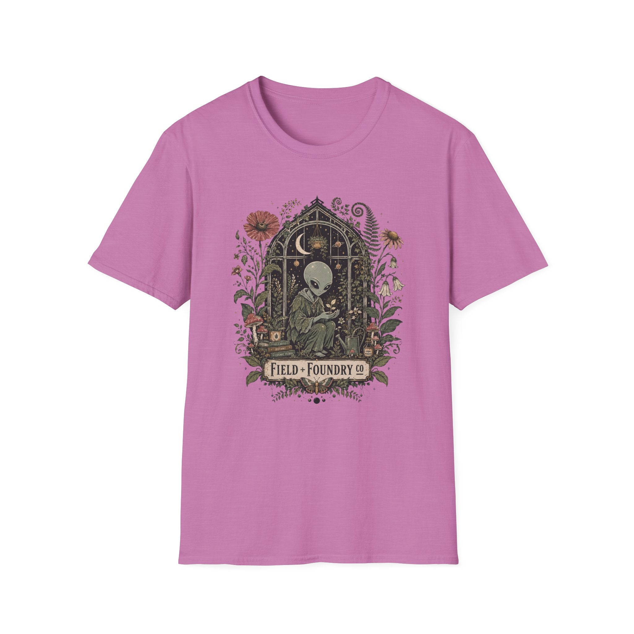 Alien Garden T-Shirt — "Find Your Journey" Floral Sci‑Fi Tee