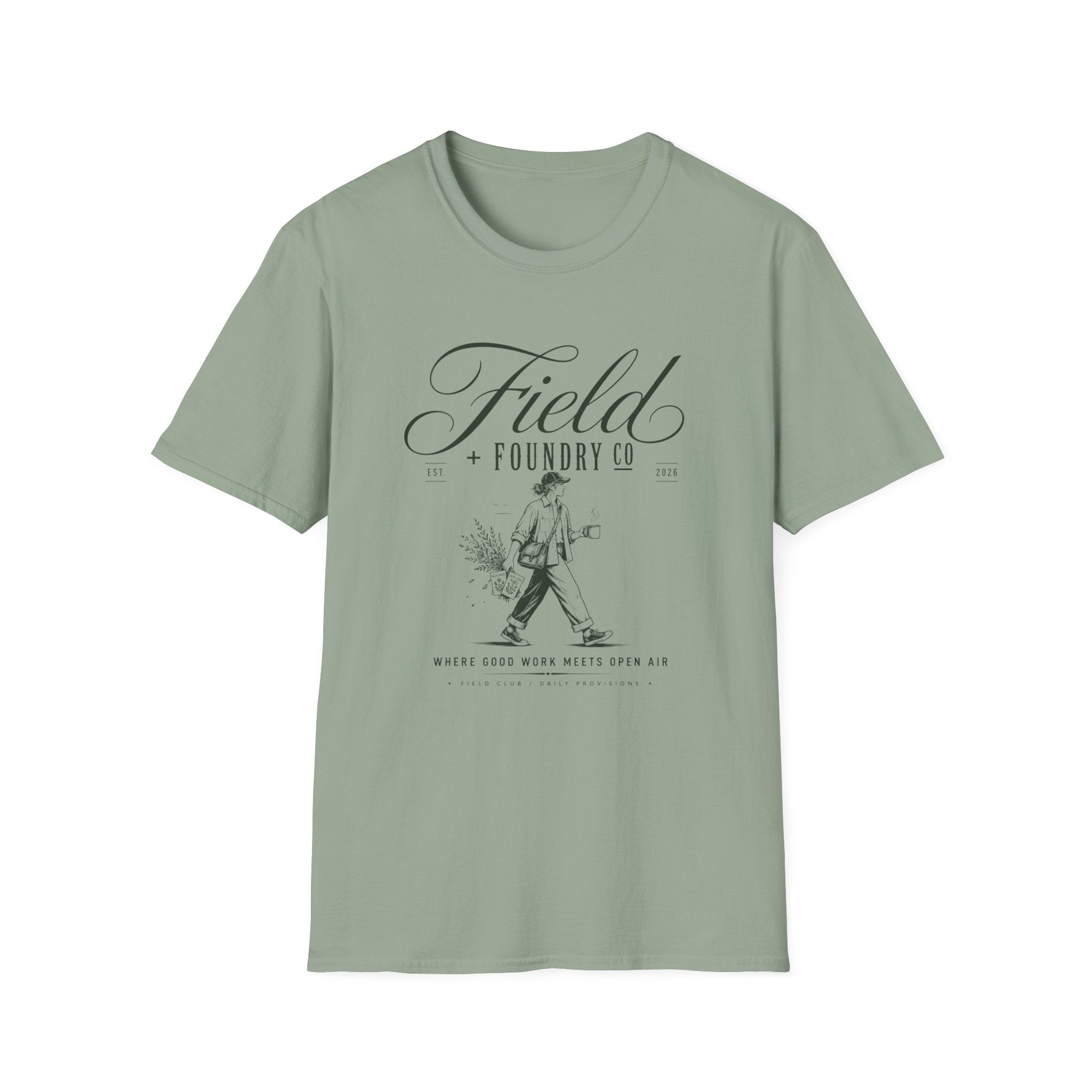 Field Foundry Co. Vintage Farmer Illustration