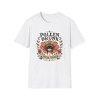 T-Shirt 'Pollen Drunk' Floral Bee Tee (Gardener Plant Mom Gift)