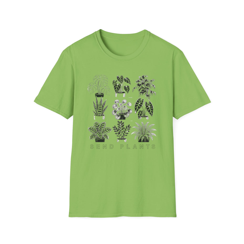 Houseplant Sketches T-Shirt Botanical Plant Lover Tee