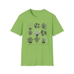 Houseplant Sketches T-Shirt Botanical Plant Lover Tee