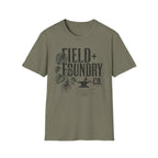 Field + Foundry Co. Vintage Logo T-Shirt Botanical Graphic Tee