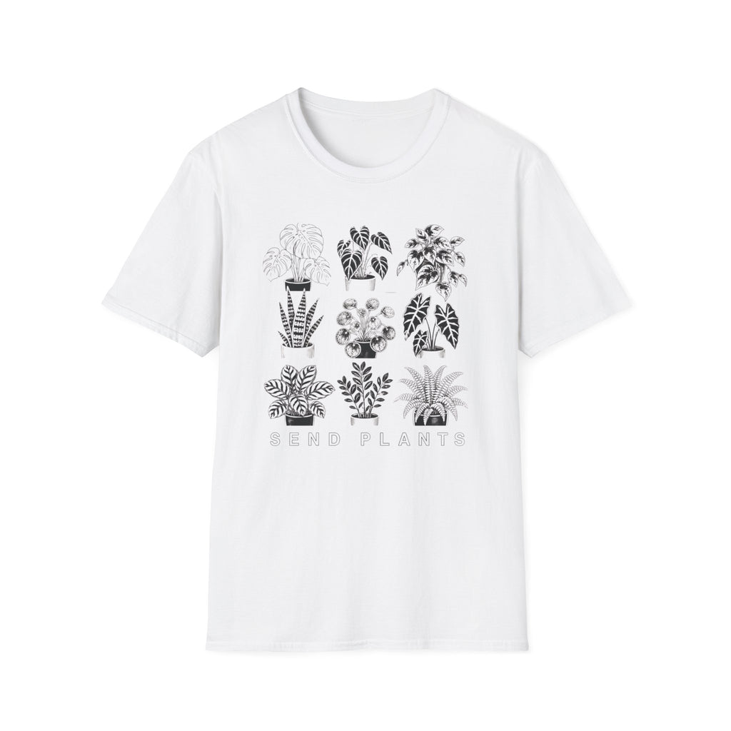 Houseplant Sketches T-Shirt Botanical Plant Lover Tee