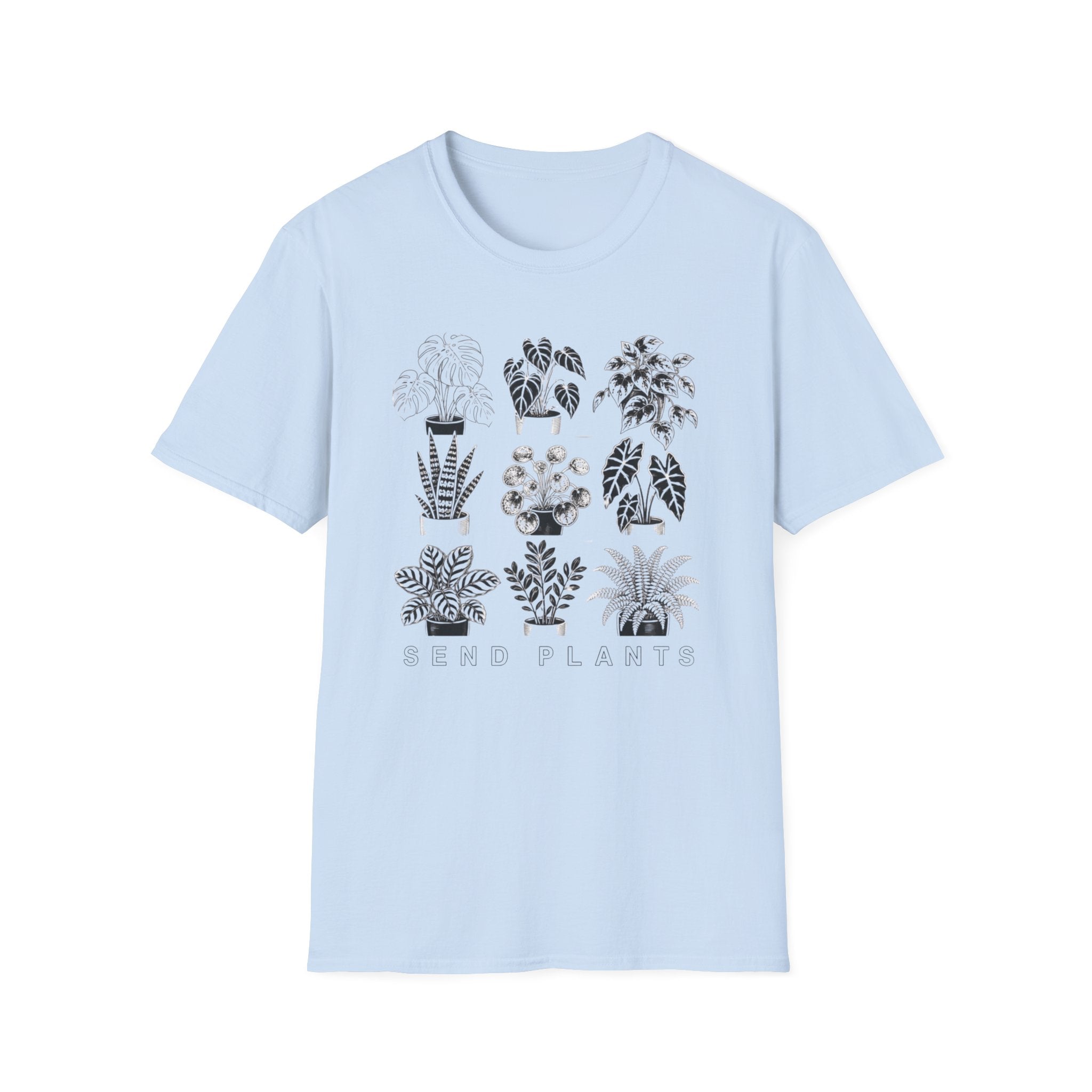 Houseplant Sketches T-Shirt Botanical Plant Lover Tee