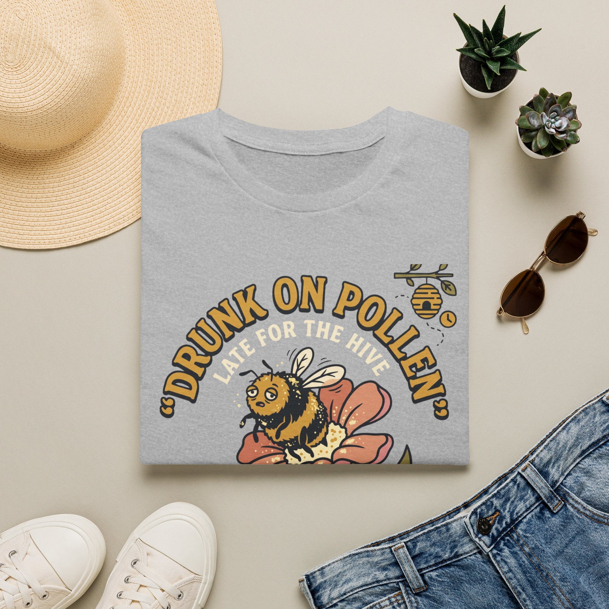 Drunk on Pollen Late for the Hive T-Shirt
