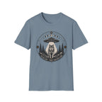 Wolf UFO T-Shirt Mystic Moon Phases Forest Graphic Tee