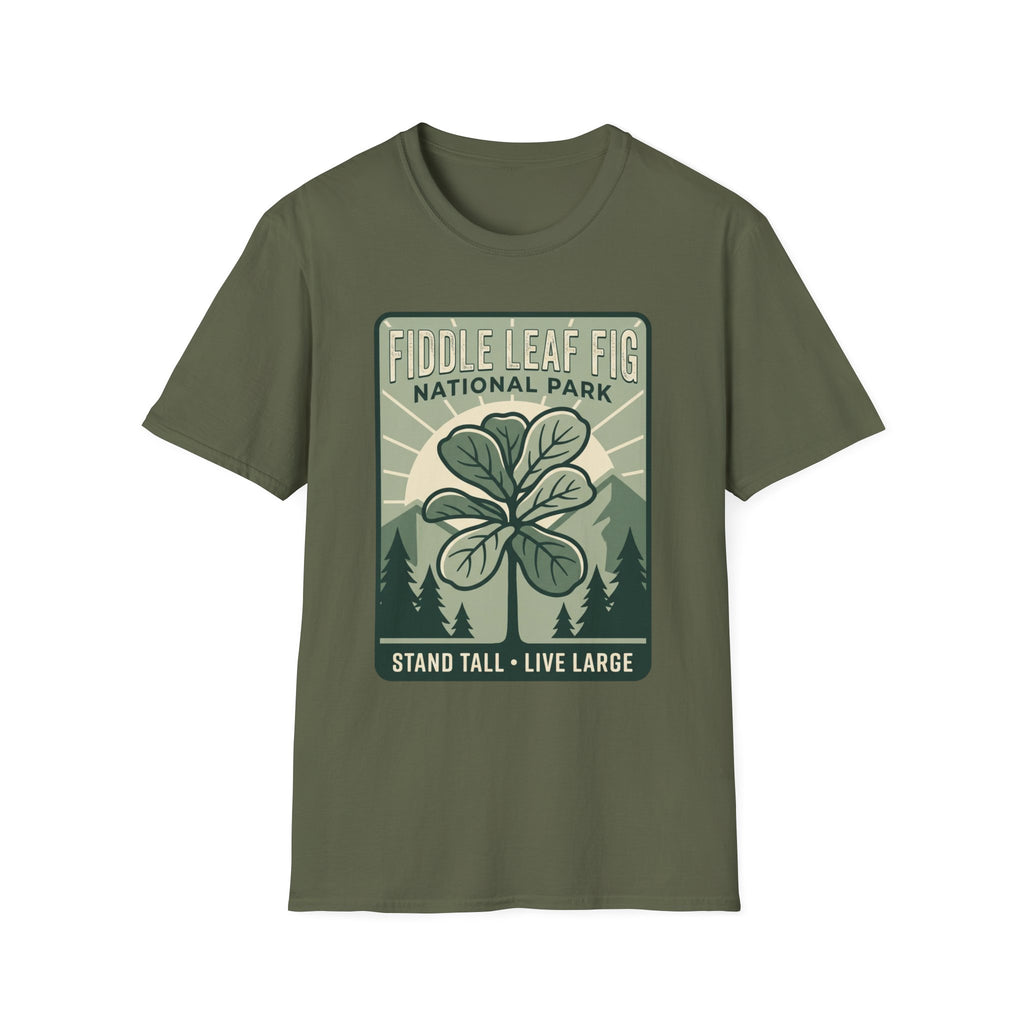 Fiddle Leaf Fig National Park T‑Shirt — Plant Lover Vintage Poster Tee