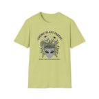 Cosmic Plant Parent T-Shirt Whimsical Alien & Botanical Graphic