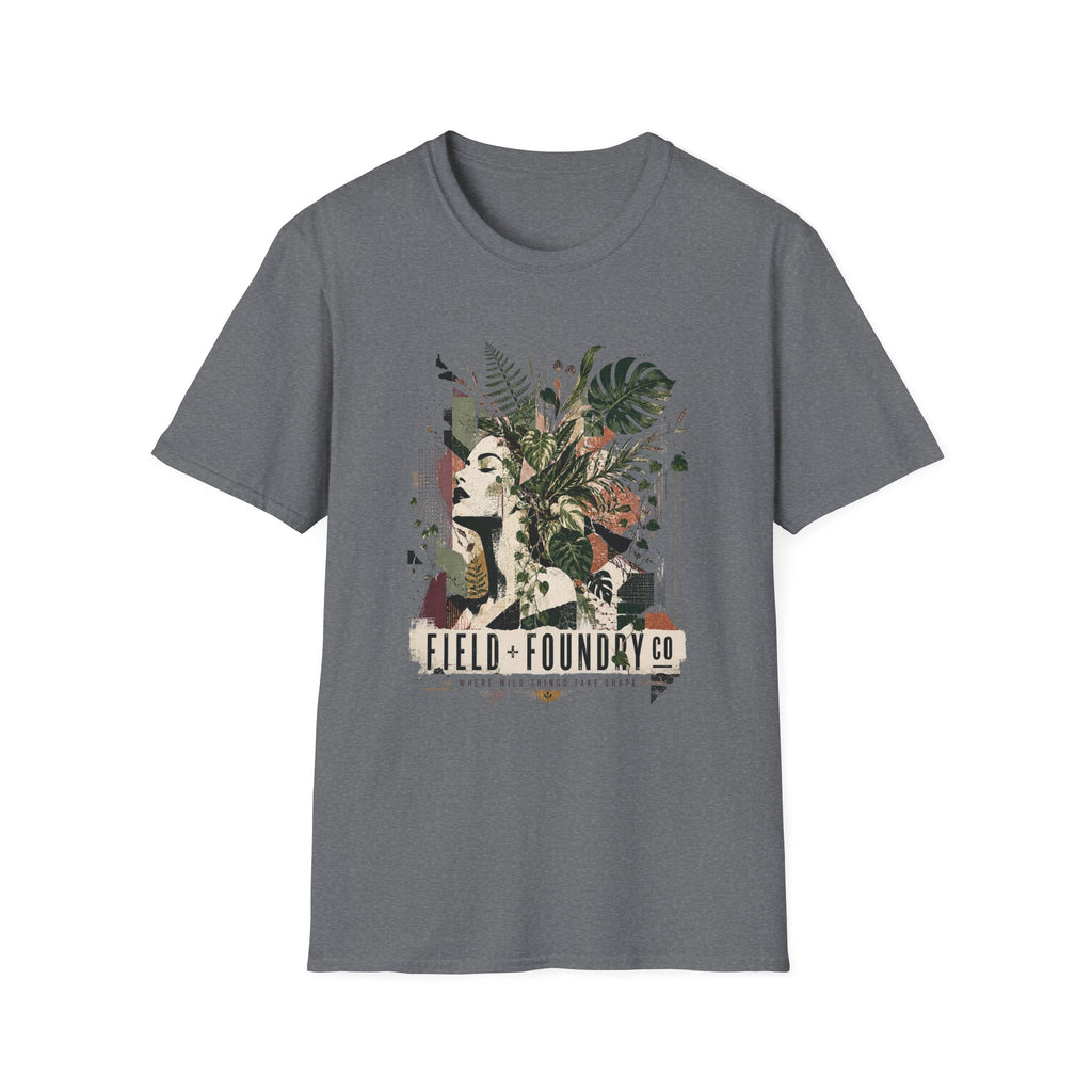 Botanical Femme T-Shirt — 'Field + Foundary Co.' Floral Portrait Tee