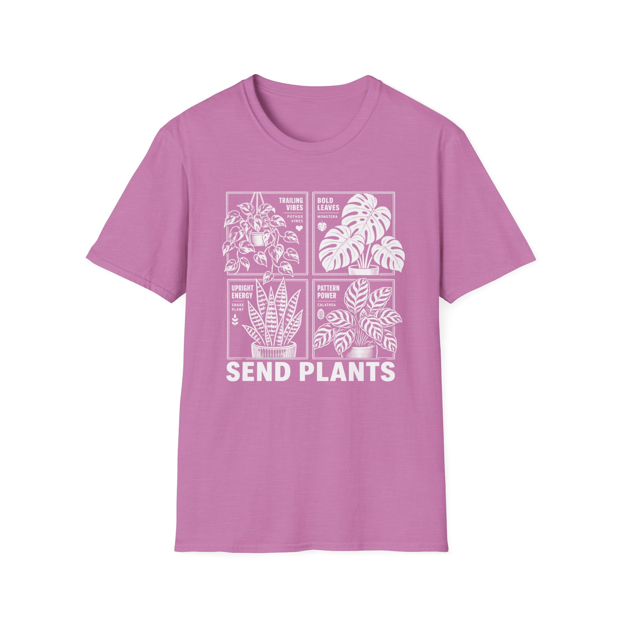 Plant Lover T-Shirt 'Send Plants' Botanical Graphic
