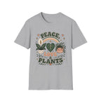 Peace, Love & Plants Retro T-Shirt