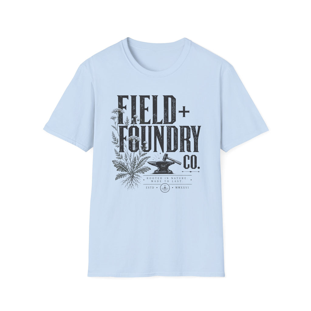 Field + Foundry T-Shirt — Vintage Botanical Logo Tee