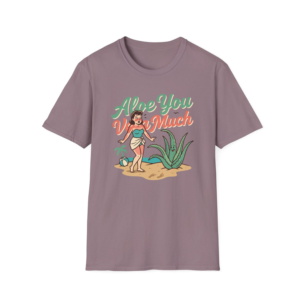 Aloe You Very Much T-Shirt Retro Pinup Aloe Vera Beach Tee