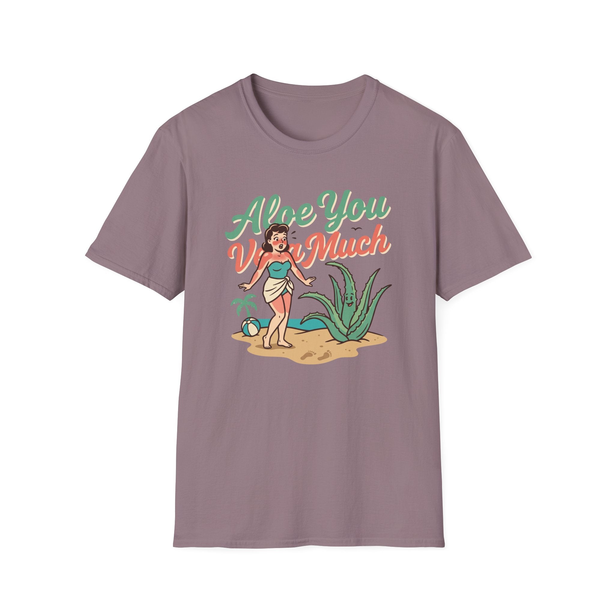 Aloe You Very Much T-Shirt Retro Pinup Aloe Vera Beach Tee