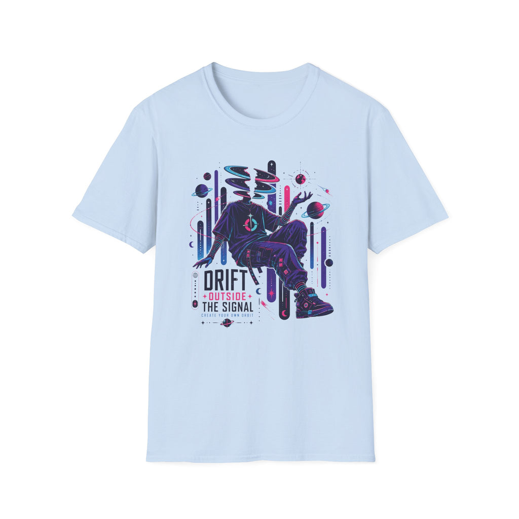 Surreal Space Drifter T-Shirt  "Drift Outside the Signal" Graphic Tee