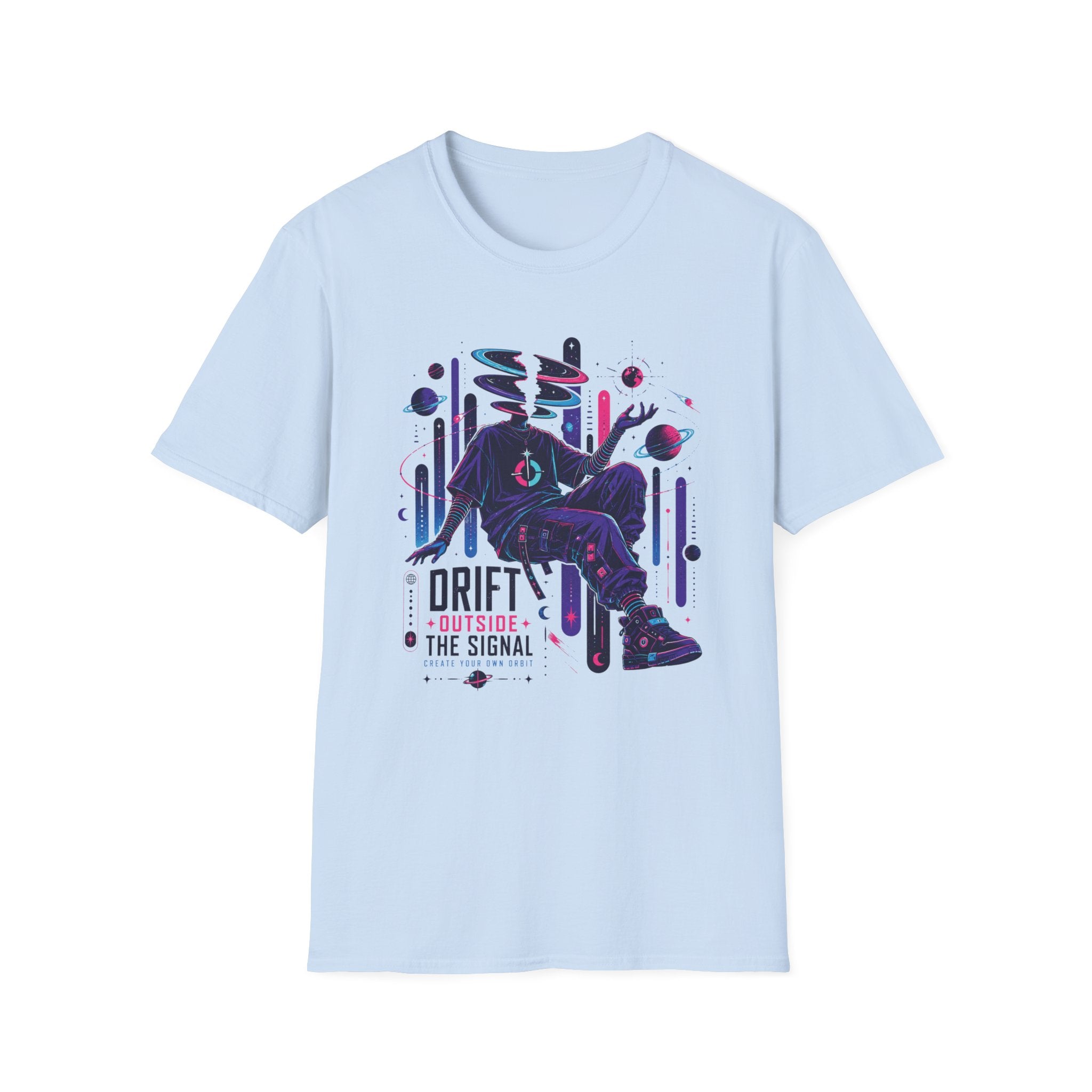 Surreal Space Drifter T-Shirt  "Drift Outside the Signal" Graphic Tee