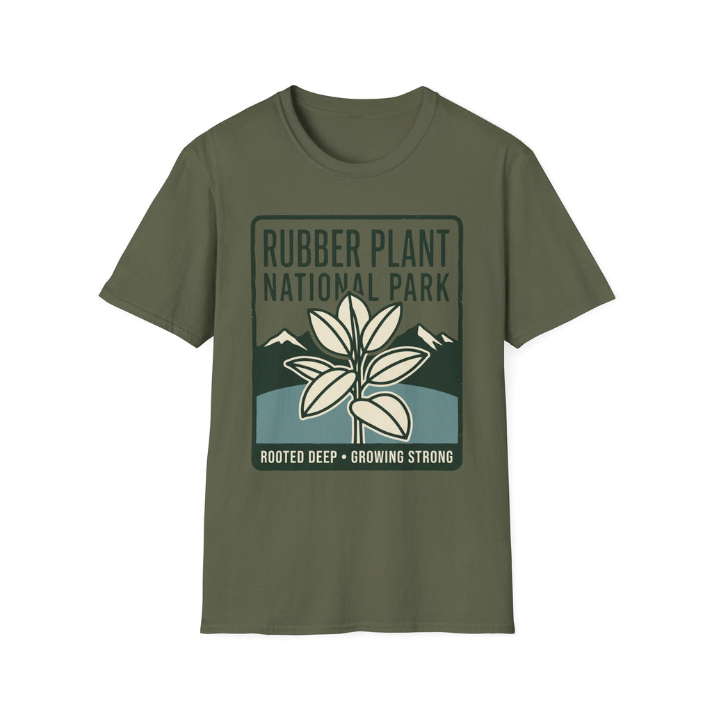 Rubber Plant National Park T-Shirt — Botanical Plant Lover Graphic Tee
