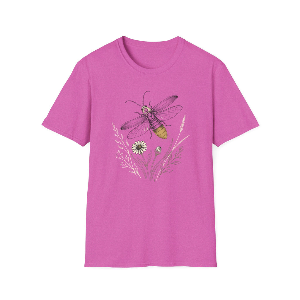 Bee Sketch Floral Honeybee T-Shirt