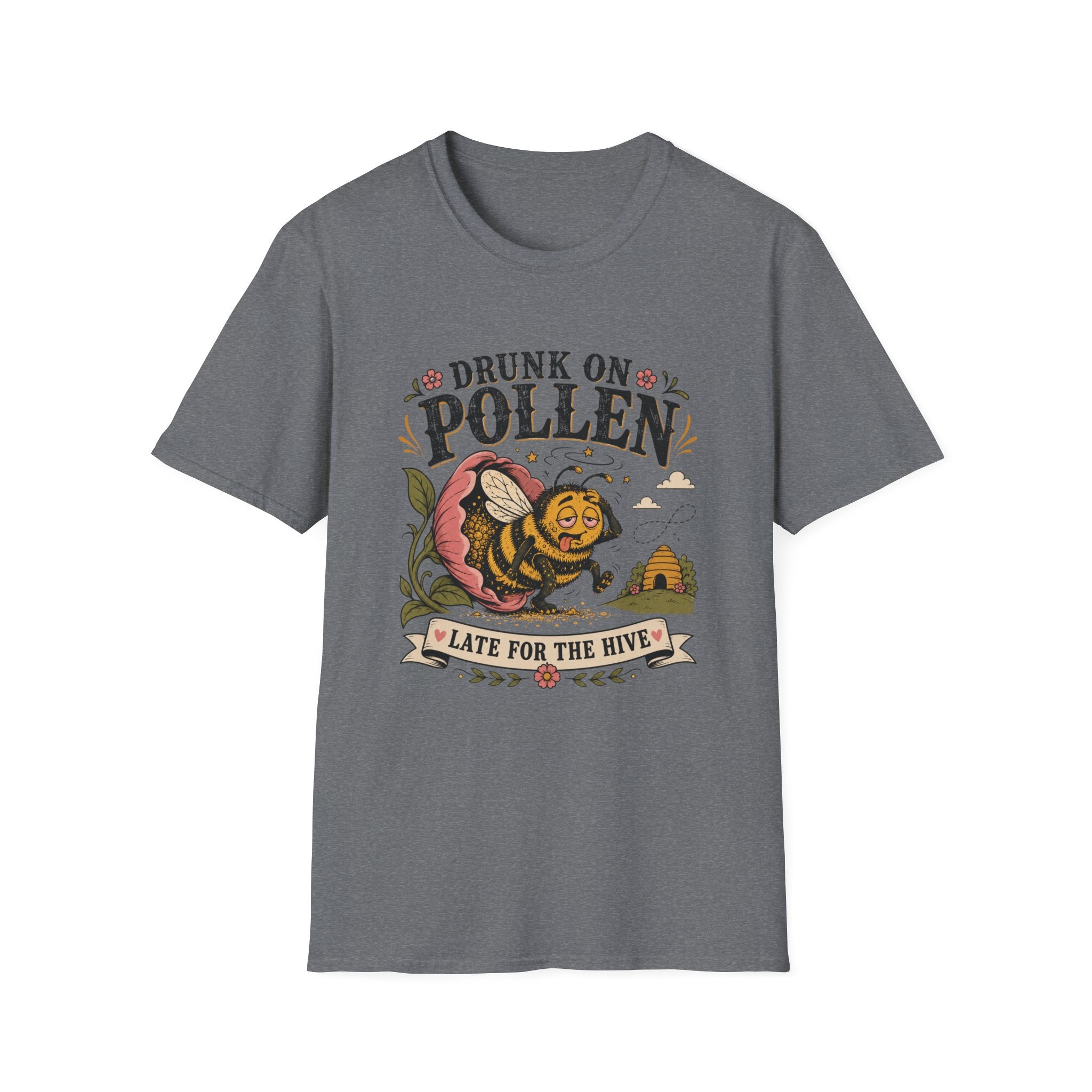 Drunk on Pollen Late for the Hive 2 T-Shirt