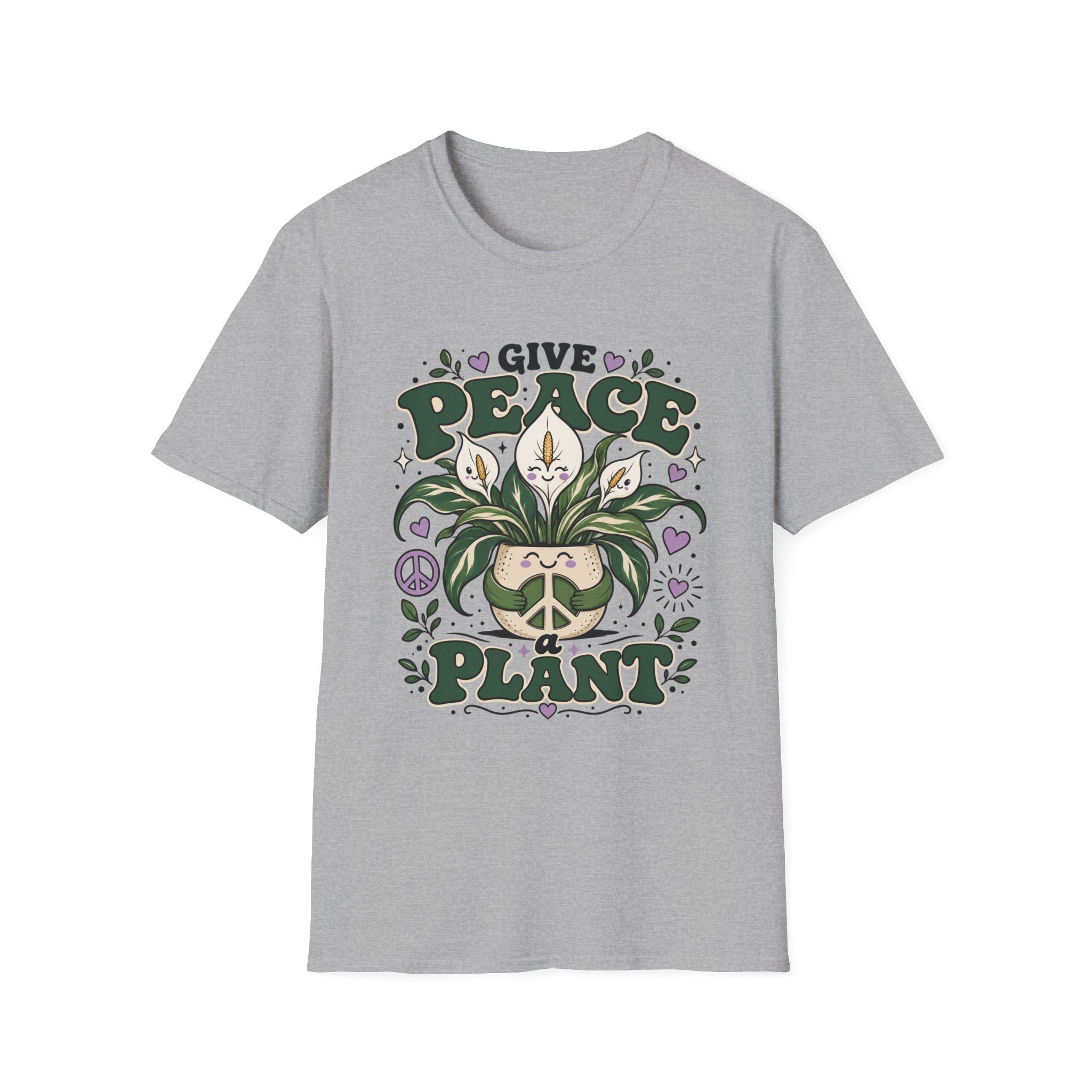 Give Peace a Plant Graphic T-Shirt