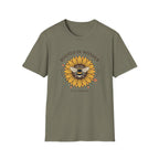 Sunflower Bee T-Shirt — "Rooted in Wonder" Botanical Graphic Tee