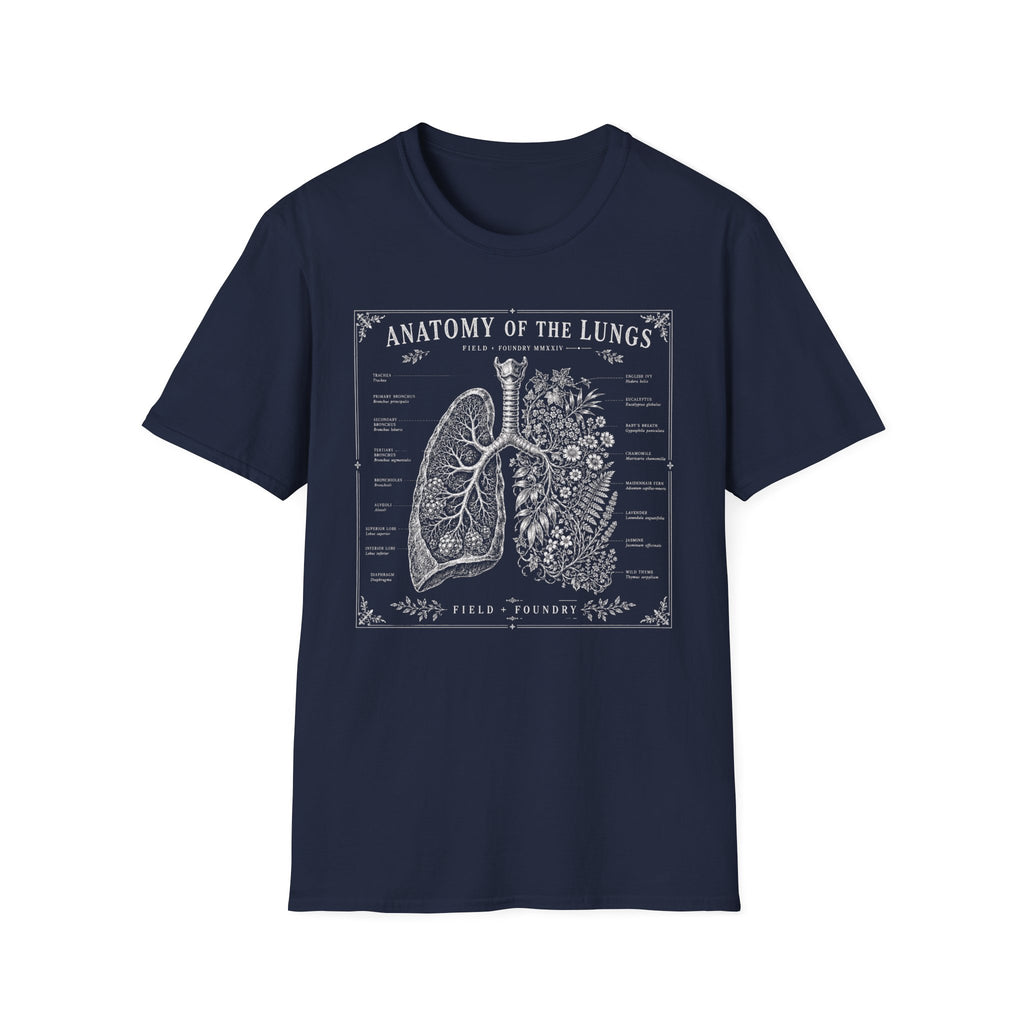 Anatomy of the Lungs T-Shirt — Vintage Medical Diagram Tee
