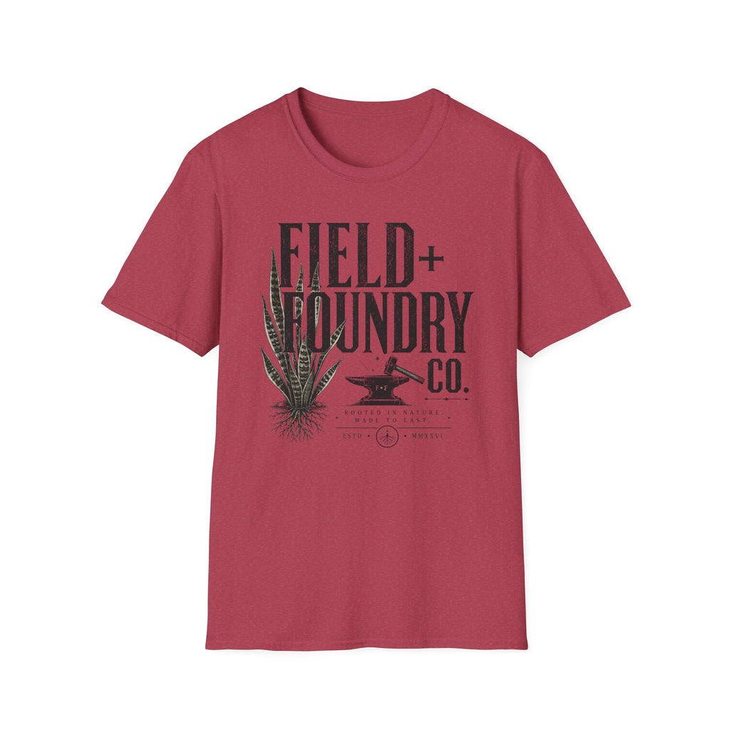 Field + Foundry Co. Graphic T-Shirt Vintage Botanical Logo Tee